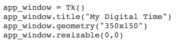 Using a Python to build a Digital Clock 1