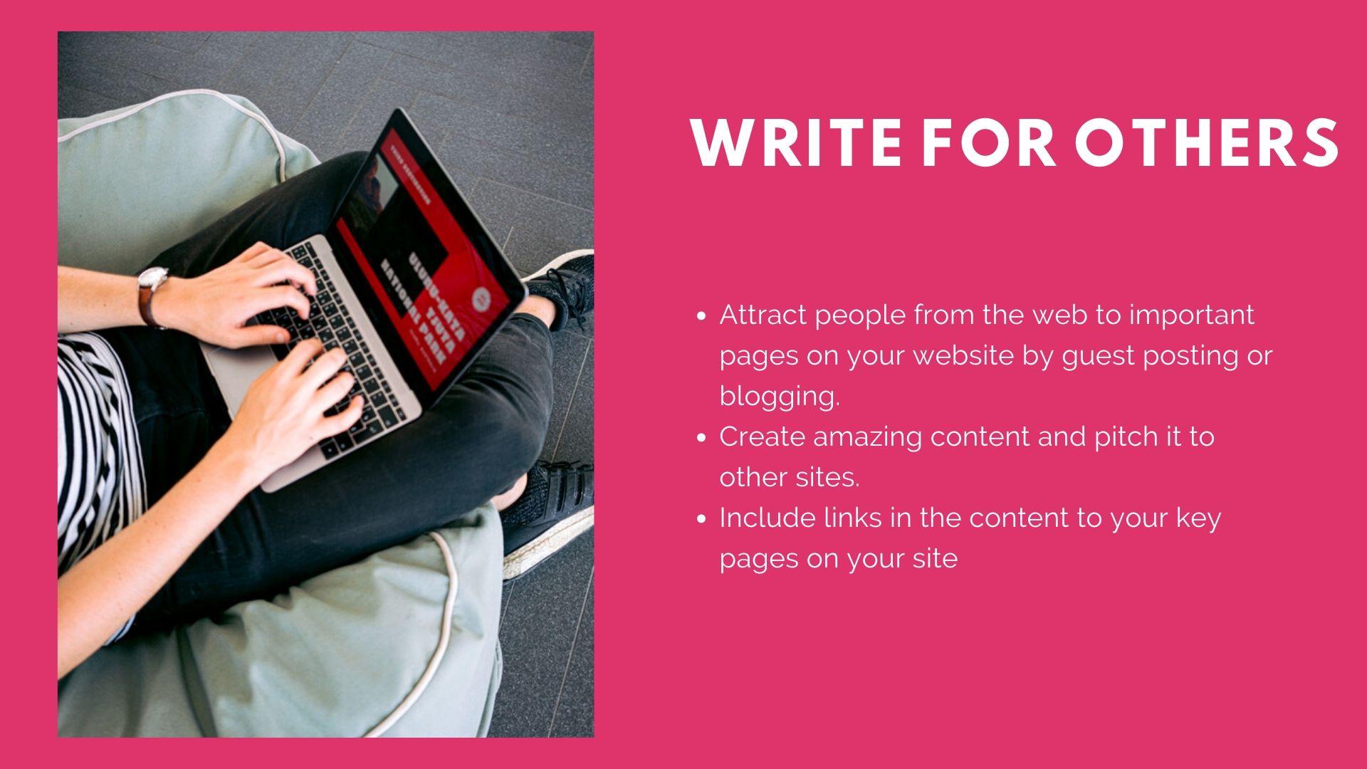 Content - write for others 