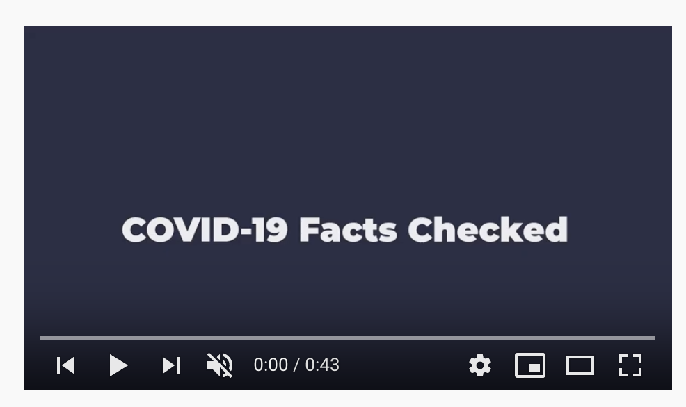 Covid 19 Facts Checked