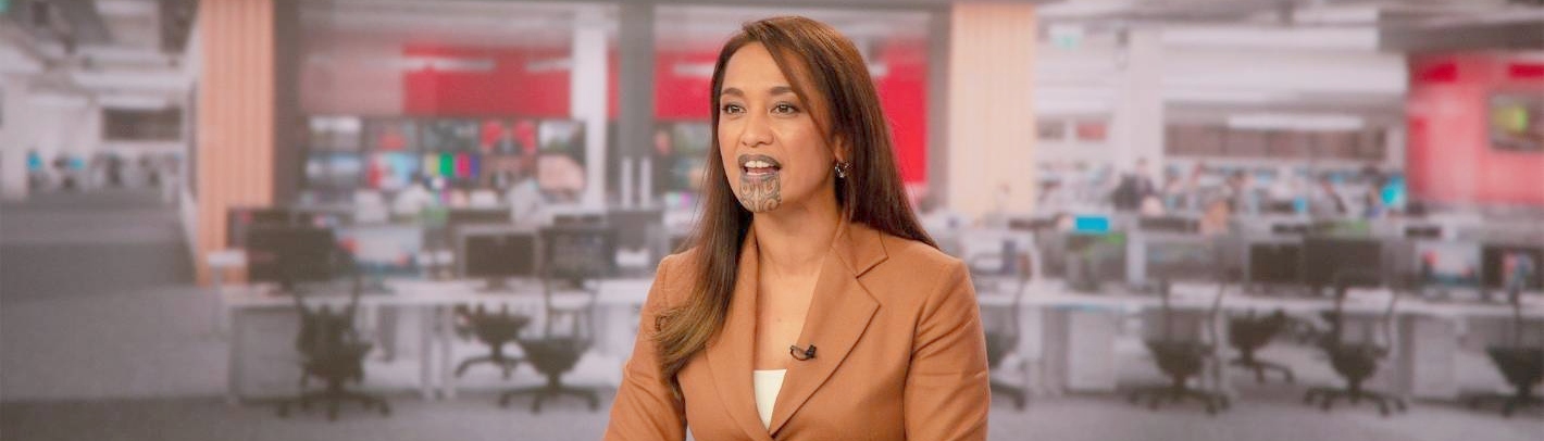 Māori Newsreader Becomes First Person with Facial Markings to Present Primetime News