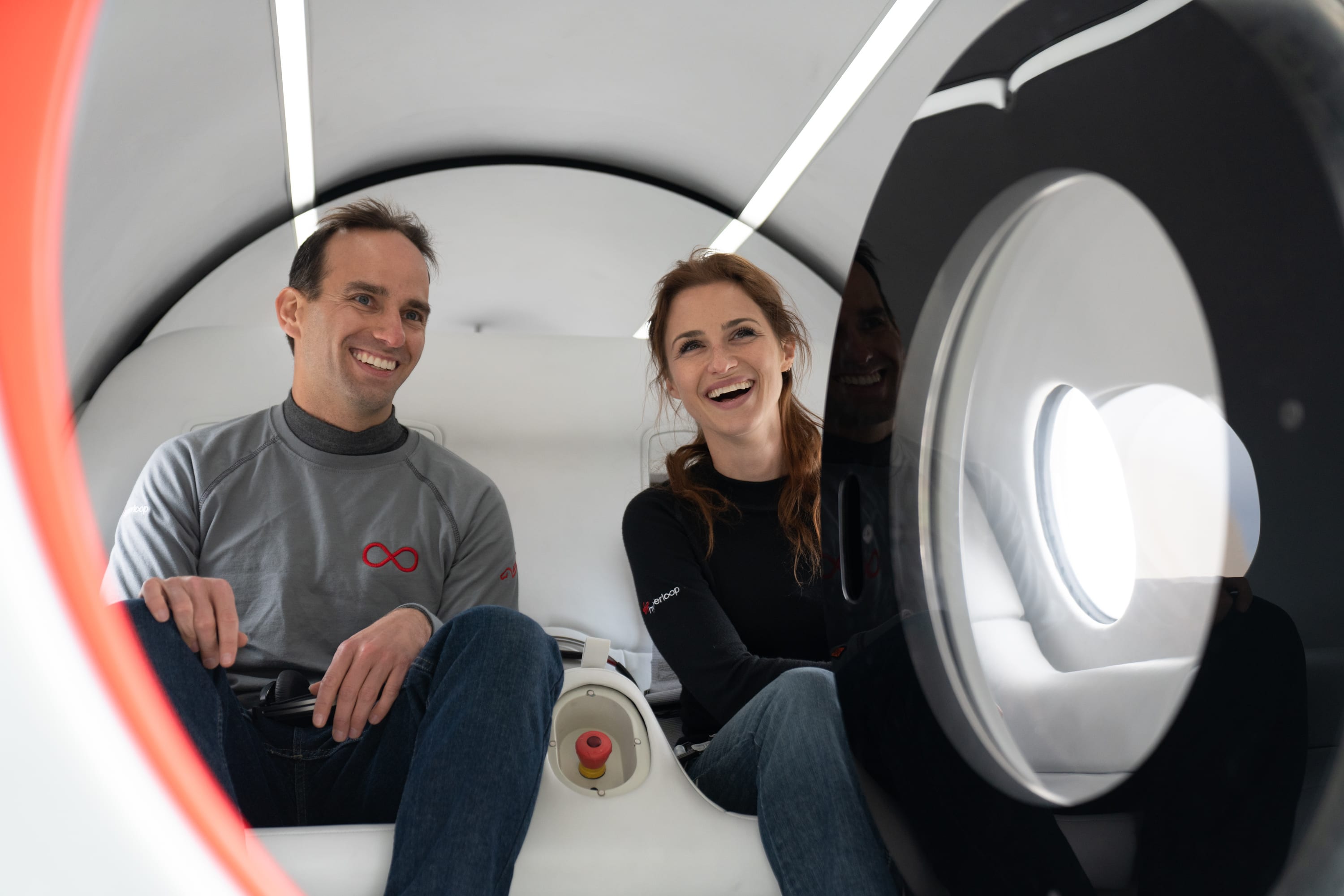 Virgin Hyperloop: First Passengers Travel in a Levitating Pod System