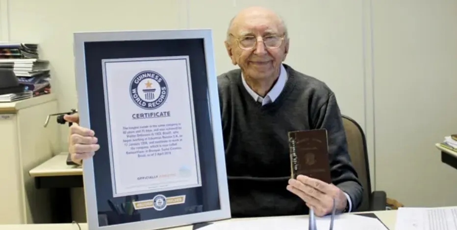 Walter Orthmann Breaks Guinness World Record For Being Employed at the Same Company For 84 Years