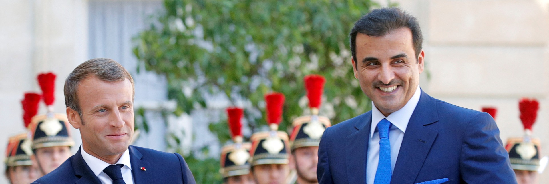 Emmanuel Macron Hosts Emir of Qatar