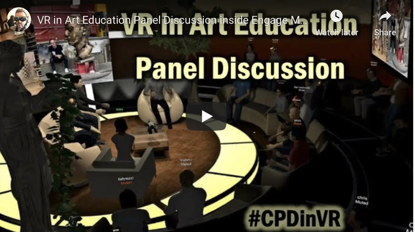 A great example of a panel discussion in VR 